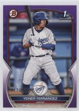 2023 Bowman Prospects Purple 17/250 Yeiner Fernandez #BP-138 0st9