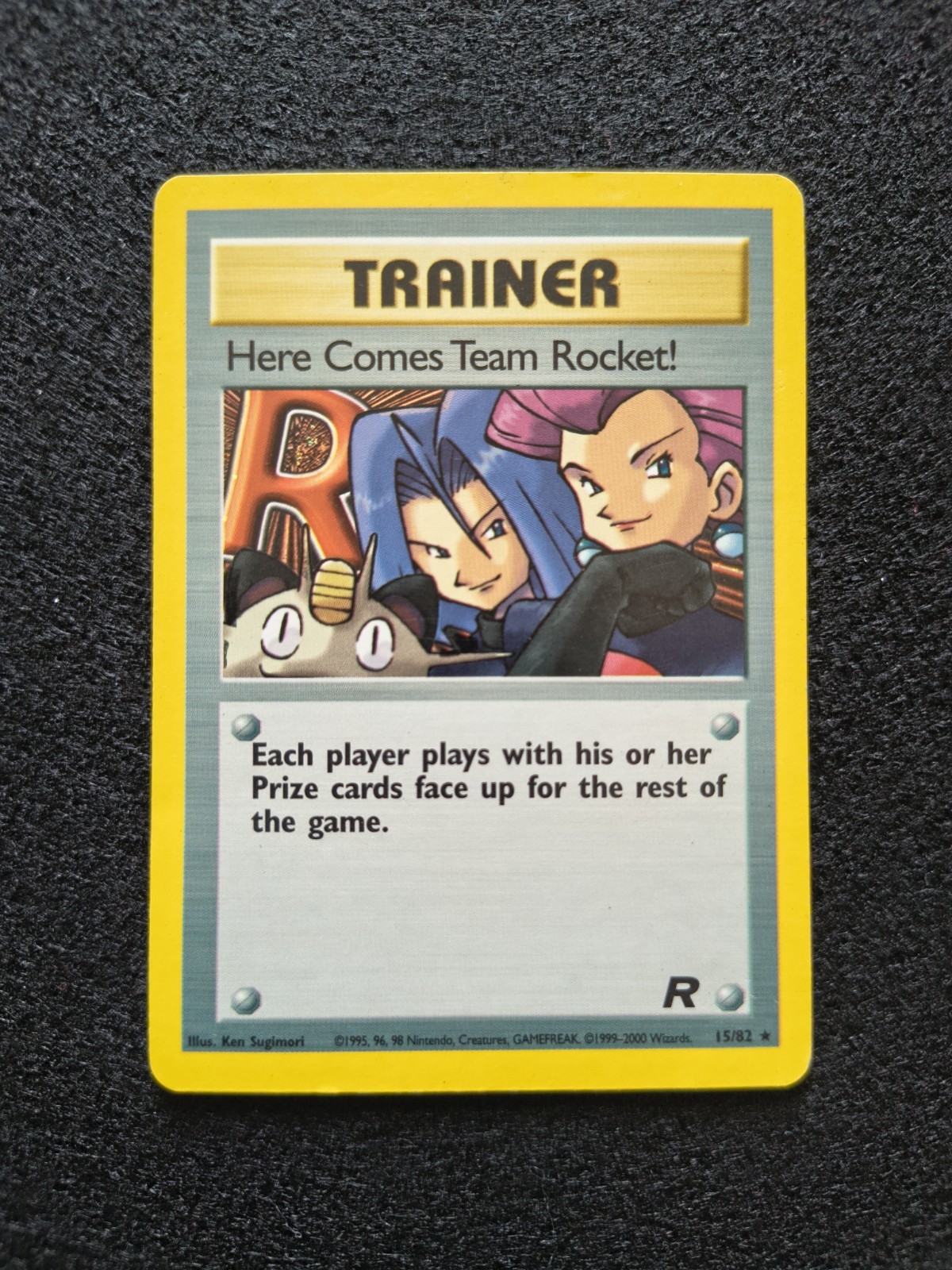 2000 Pokemon Here Comes Team Rocket! Foil Card Team Rocket Set 15/82 LP-MP