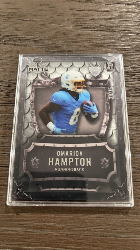 Omarion Hampton 38/75 Wild Card Matte With Case
