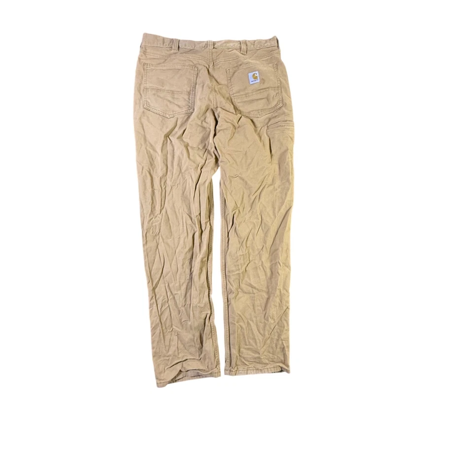 Pantalones de Trabajo Carhartt Calce Relajado Caqui Tostado Para Hombre Talla 36x34 Lona Foto 4 de 4