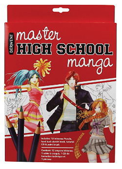 Derwent Master High School Manga Kit - Inktense Pencils