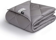 downluxe Weighted Blanket for Adult 15 lbs, 48"x72", Grey - 400TC Egyptian...