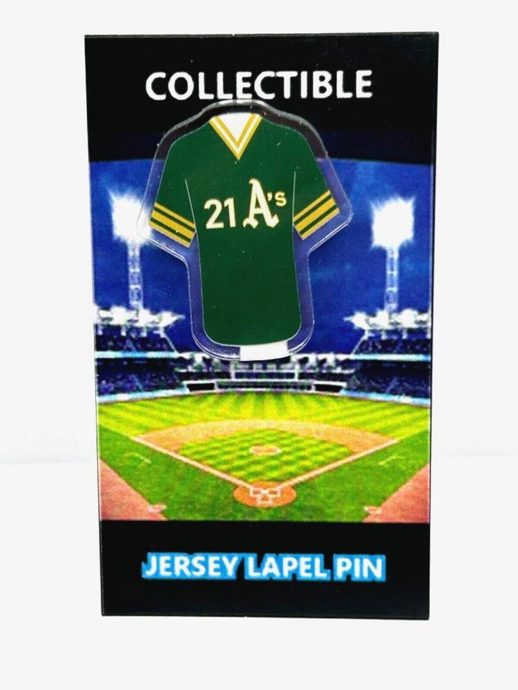 Oakland Athletics Scott Spiezio jersey lapel pin-Classic RETRO Collectible