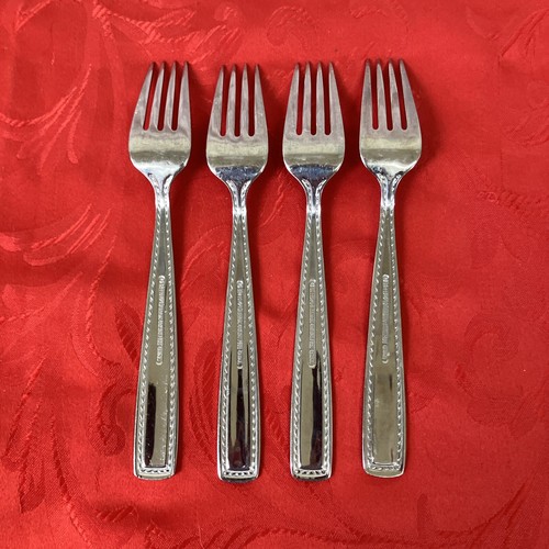 Reed & Barton "Tavern" 18/10 4 Salad Forks Stainless Steel Flatware - Picture 3 of 4