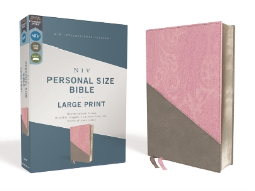 NIV, Personal Size Bible, Large Print, Leathersoft, Pink/ (Rilegato in ecopelle)