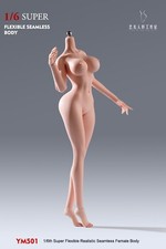 YM YM501B 1/6 Female Soldier Body Light Skin Large Chest 12in Action Figure Toys