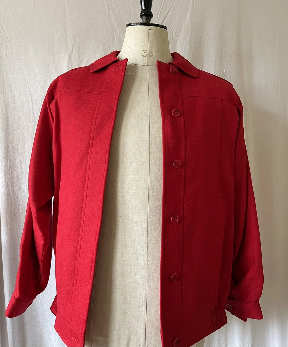 Red burberry hotsell jacket