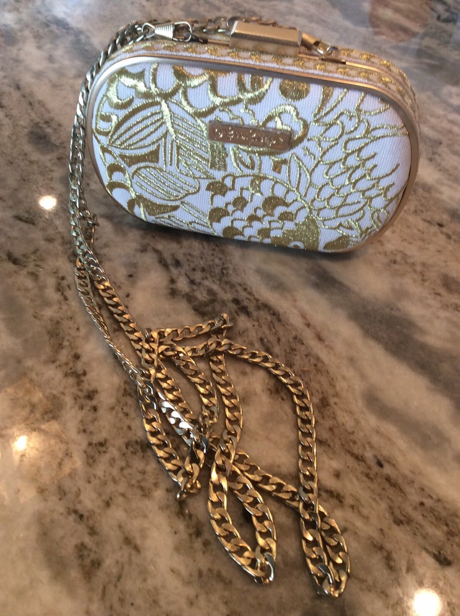 Beautiful Lilly Pulitzer Gold Tone Chain Handbag Clutch | eBay