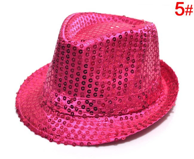 Sombrero de lentejuelas Fedora de lona para niños y niñas. Nuevo. Envío gratuito. Foto 4 de 4