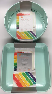 New Masterclass Premium Bakeware Set 9  Square Cake Pan, 9  Round Springform Pan