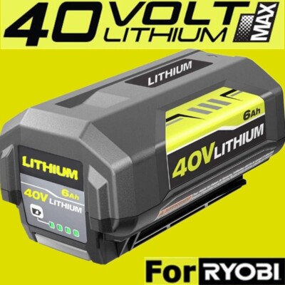 40V For Ryobi 6.0Ah Lithium-Ion Extended Capacity Battery OP40261 OP4026 OP4015