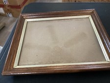 Wood Look w/Gold Trim Wall Hanging only Picture Frame