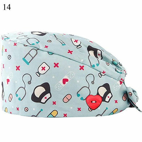 Unisex Nurse Doctor Hat Surgical Scrub Cap Medical Dentist Teeth Dental Cap UK - Picture 93 of 111