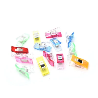 10 x Wonder Clips Spring Clips for Quilting Sewing Embroidery Assorted Colours - Image 1 of 3
