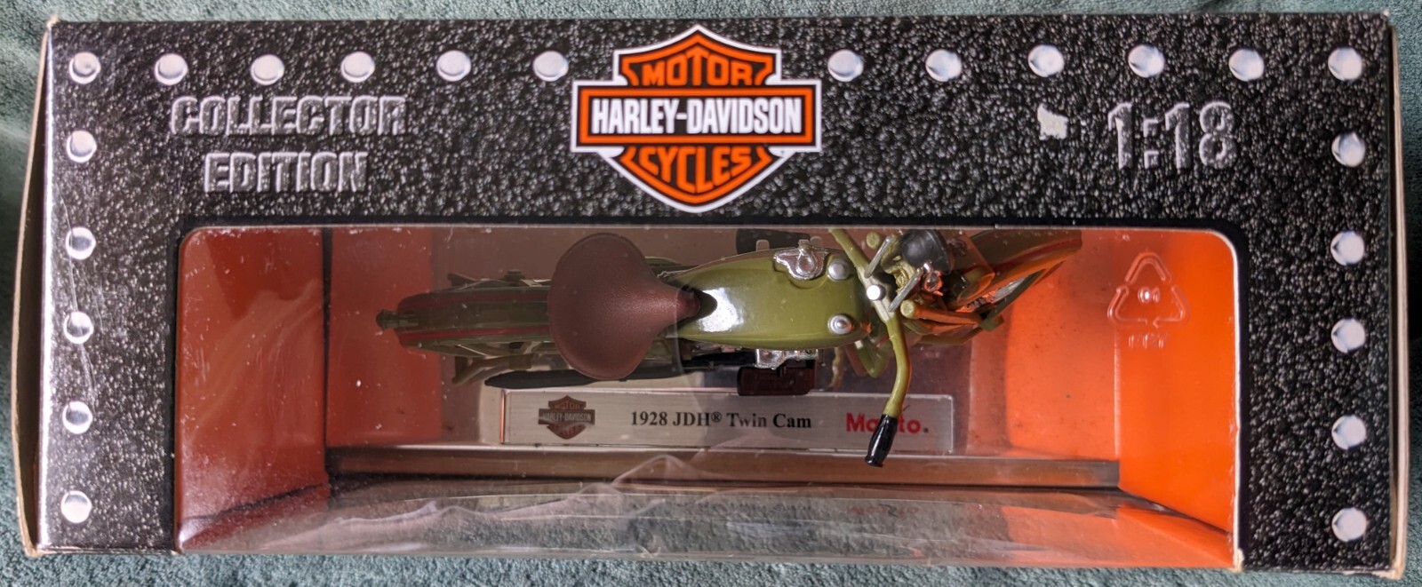 MAISTO Sammlerauto – HAR JDH Twin Cam 1928 | 1:18 Maßstab | Metallmodell In Schwarz