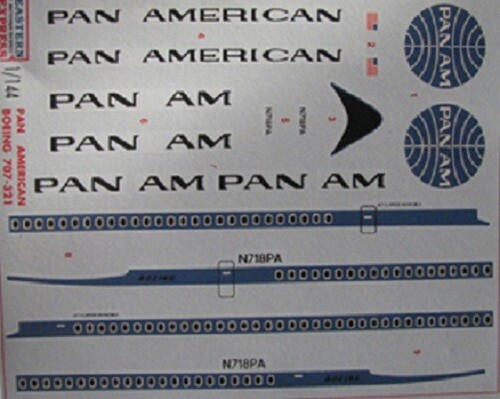 BSmodelle 144082 - 1/144 Boeing 707 Pan Am calcomanía modelo de avión escala de plástico - Imagen 9 de 12
