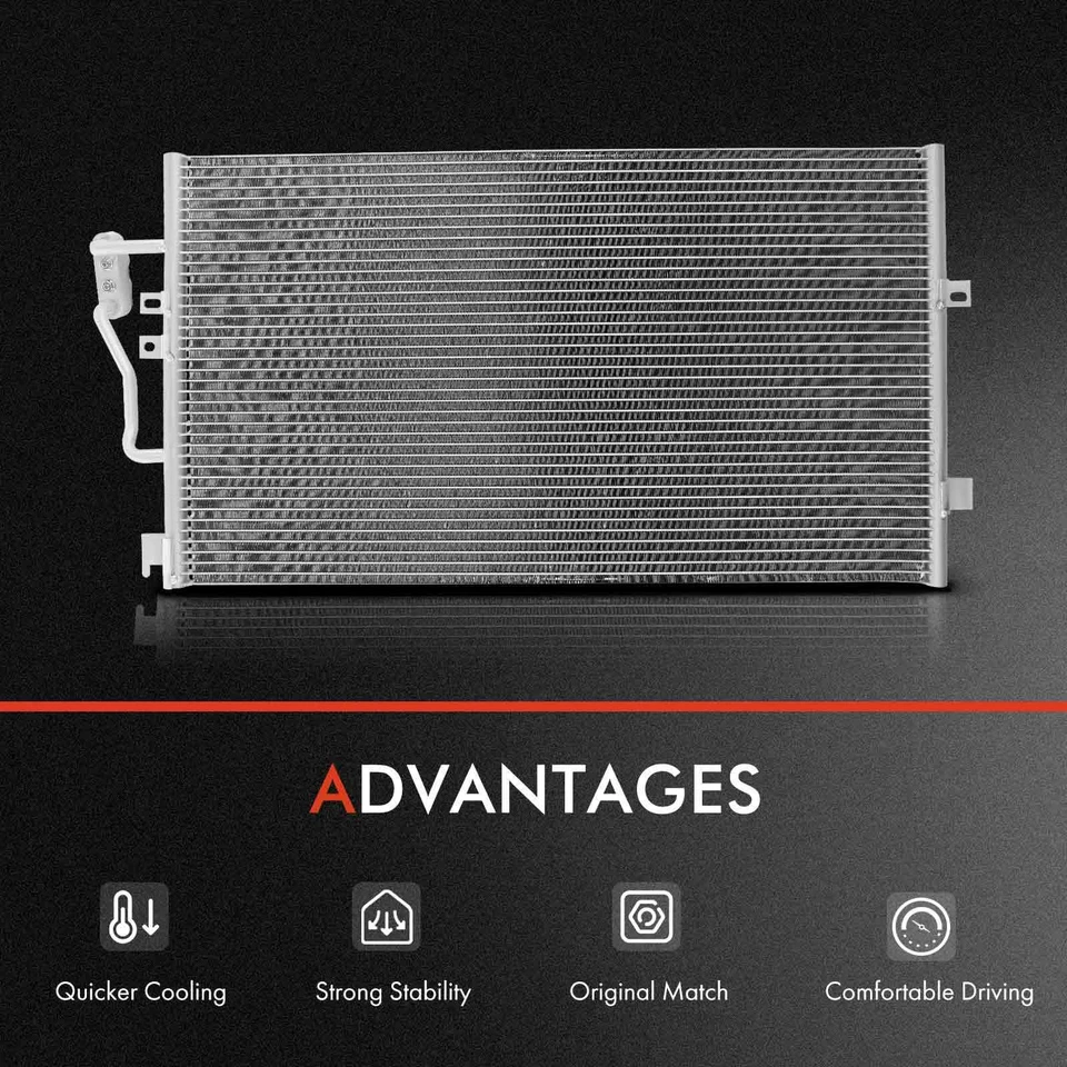 Конденсатор переменного тока и двойной вентилятор охлаждения в сборе комплект для Cadillac Seville 1998-2004 4,6 л - Изображение 3 из 4