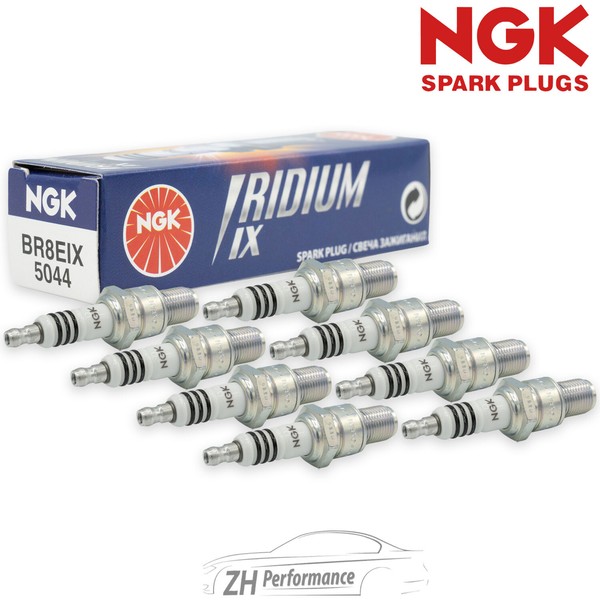 8X NGK 5044 BR8EIX Iridium IX ZüNdkerze FüR Audi Alfa Romeo BMW Fiat Ford-image
