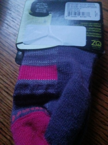 Smartwool socks kids girls medium m med desert purple merino wool sport mini - Picture 3 of 5