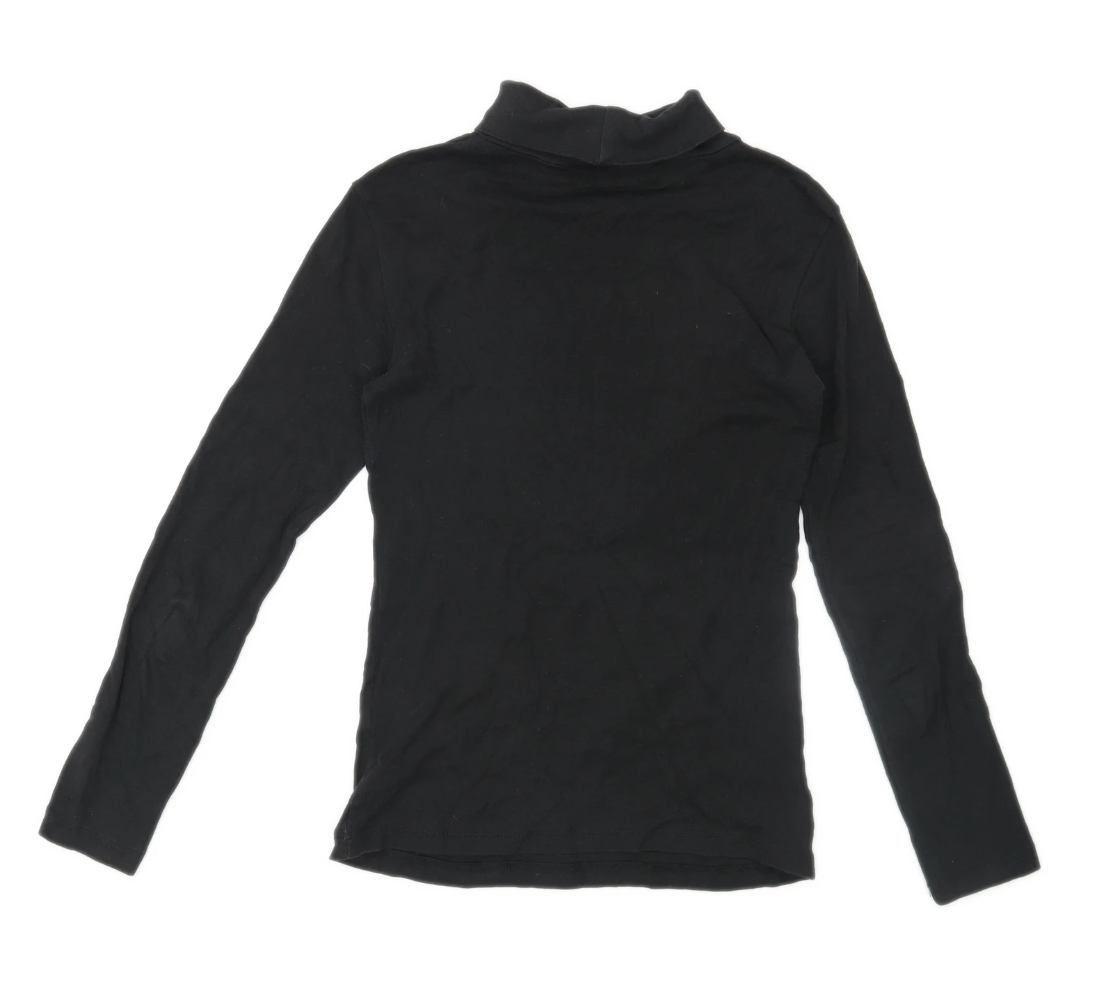 Cotton Cowl Neck Black Jumper (Regular 