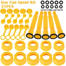 5X Gas Can Spout Nozzle Vent Kit Replacement for Plastic Gas Cans Old Style Caps