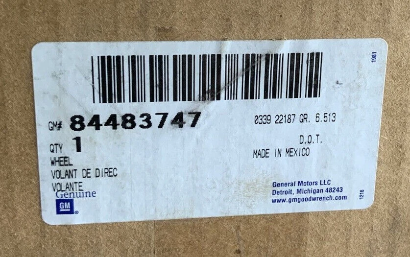 Volante GENUINO 14-20 Fit Silverado Suburban Tahoe cuero cacao 84483747 Foto 2 de 2
