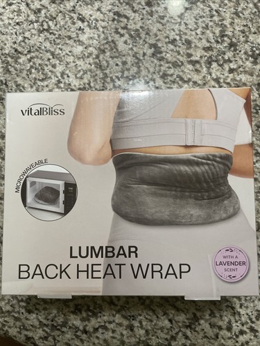 VitalBliss Lumbar Back heat wrap. (with Lavender scent)