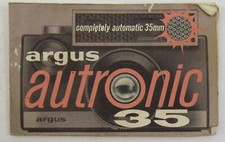 Vintage ARGUS AUTRONIC 35 Camera User Manual Original Vintage Photography