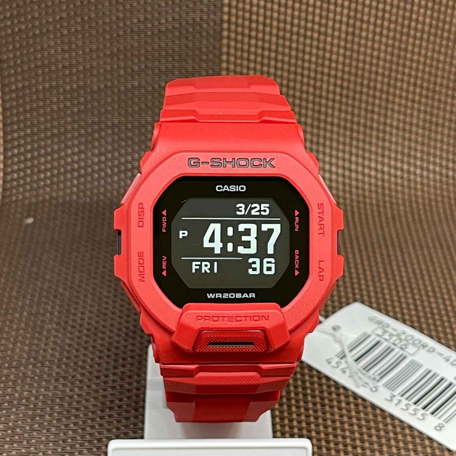 Casio G-Shock GBD-200RD-4D G-SQUAD Sporty Vibrant Red Mobile Link Training  Watch