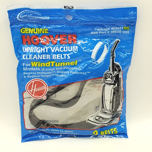 Hoover Genuine Upright Vacuum Cleaner Belts 2000 Part 38528033 Wind