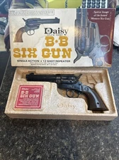 Nice Vintage Daisy BB Six Gun Model 179 Spittin’ Image 12 Shot Colt Repeater USA