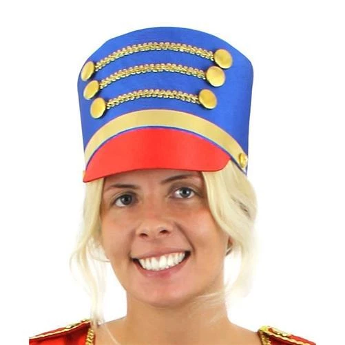 Donna Majorette Cappelli SCHIACCIANOCI Accessorio Vestito Natale Giocattolo Soldato Cappello Disponibile In Multipli Di X1 - X3 - X6 - X 12 - X24 - Blu, PACK OF 12 - Foto 10