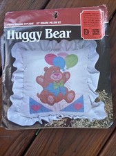 Designs For The Needle 6004 Huggy Bear Shadow Applique 12" Square Pillow Kit NEW