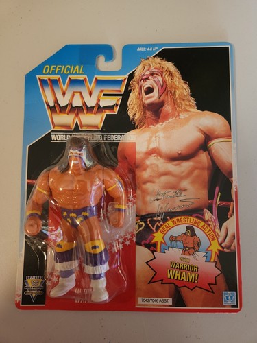 WWF Hasbro MOC Ultimate Warrior Series 3 U.S. Card...