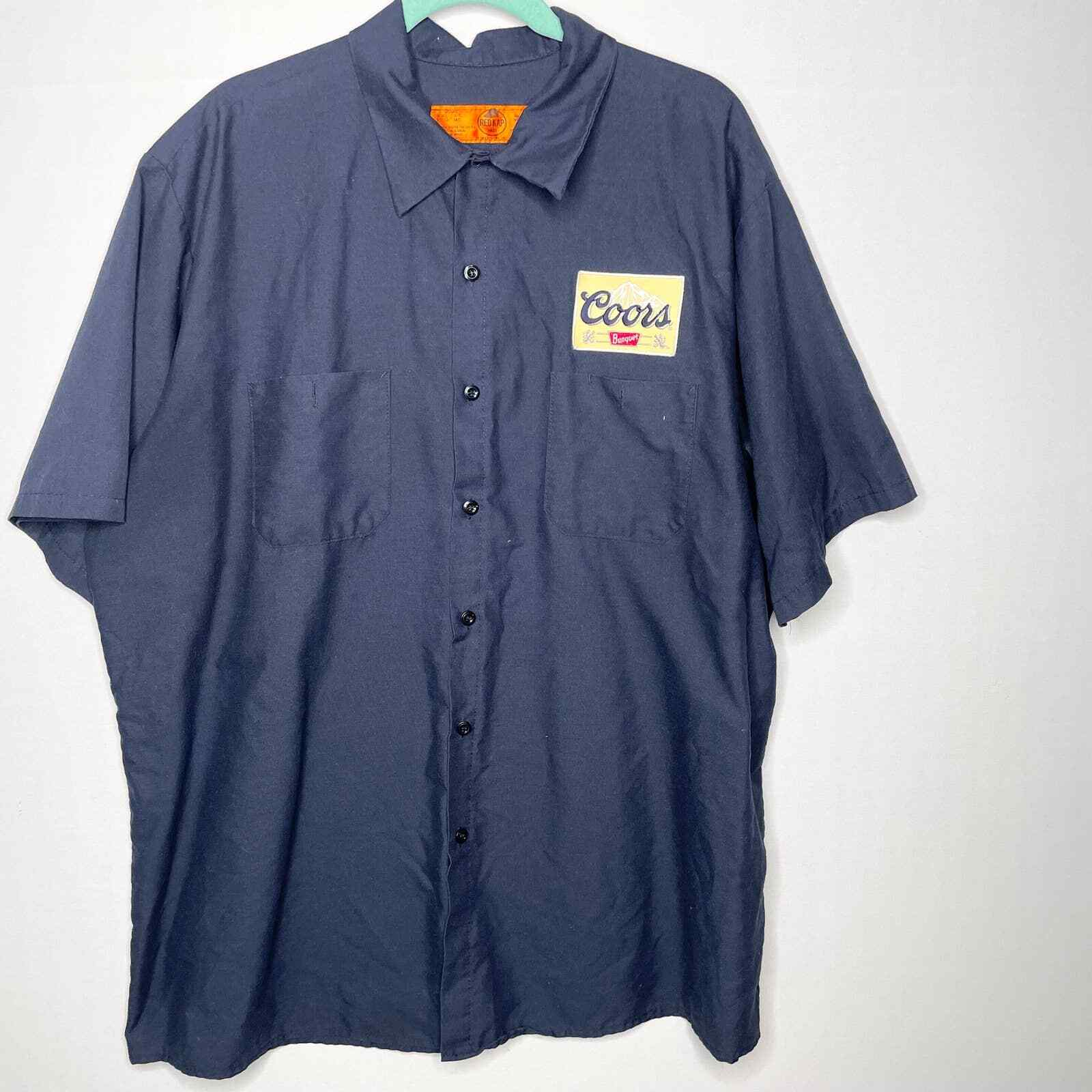 Coors Banquet Company Issued Button Up Short Sleeve W… Gem