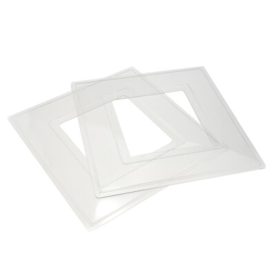 Lichtschalter Surround Fingerplatte transparent klar [2er-Pack]