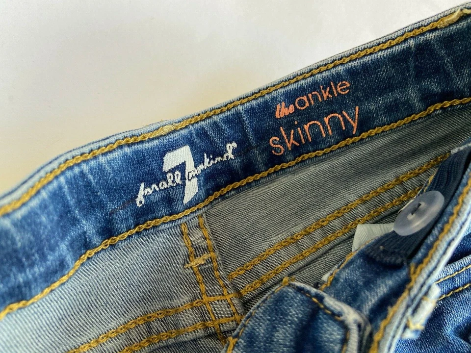 7 FOR ALL MANKIND Geniale dunkle ankle skinny Jeans Gr.6 116 - Bild 4 von 4