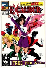 EXCALIBUR # 34  (1st series) 1991 Marvel (vf) Girls' School from Heck: Part 3