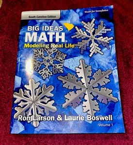 SC Edition Big Ideas Match Ron Larson Laurie Boswell Volume 1 Snowflakes