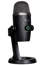 Blue Yeti Nano Premium USB Microphone - Blackout Edition with Stand  USB Cable
