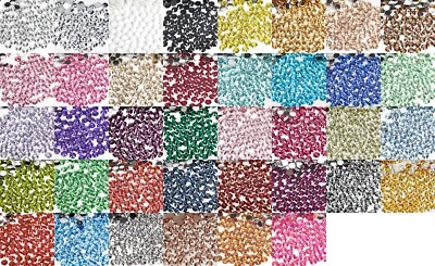 1000 Crystal Flat Back Rhinestones Face Gems Card Making Glitter Beads Embellish