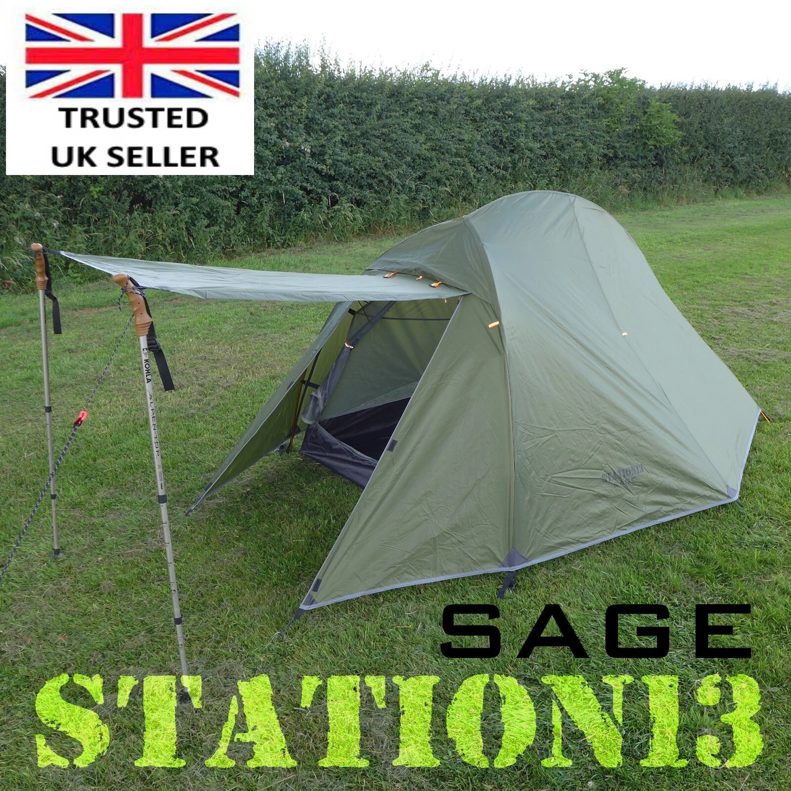 STATION13 SAGE - 2 Person Tent - Lightweight Backpacking Tent - 3 Season - NEW
