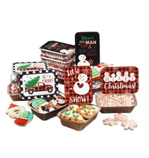 Gia's Kitchen Christmas Cookie Tins, 24 piece, Set of 12 Foil Pans