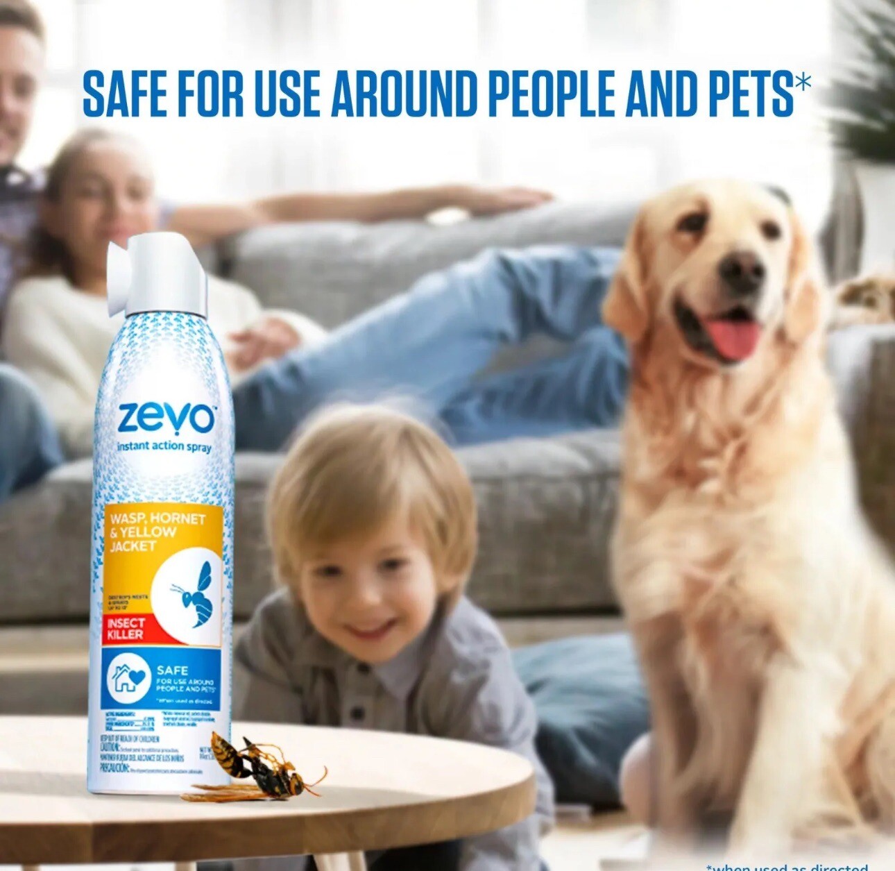 (2) Zevo WASP & YELLOW JACKET INSECT KILLER INSTANT ACTION