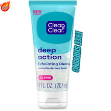 Clean  Clear Oil-Free Deep Action Exfoliating Facial Scrub, 7 oz