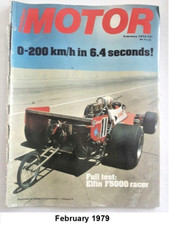 1979 MODERN MOTOR Magazine Road Tests ELFIN F5000 Porsche 924  RX7 Rover 3500SD1