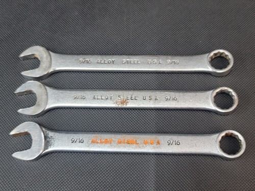 3 Stück Blackhawk 9/16" Kombi-Schraubenschlüssel 12 Punkt BW-1163 SAE - Bild 15 von 17