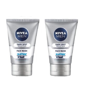 Nivea Men Dark Spot Reduction Face Wash (10X whitening), 100 gm x 2 pack 
