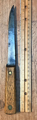 Old Hickory Carbon Steel Chef Knife-6'' Blade-Wood Handle-Ontario Knife Co. (H20)