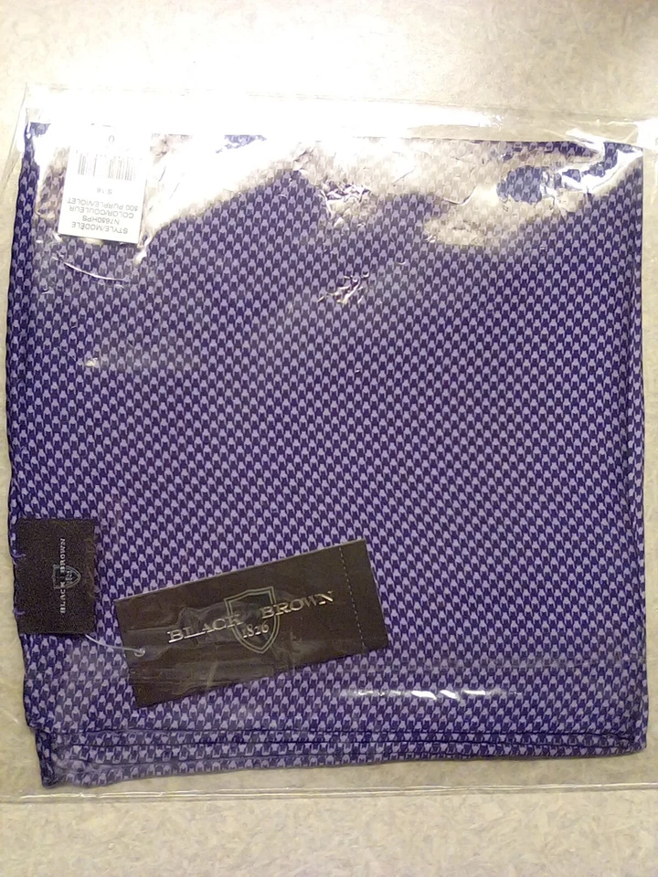 pañuelo de bolsillo negro marrón para hombre morado Foto 3 de 3